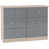 Grey Gloss/Light Oak Effect Veneer