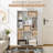 Topbuy Geometric Bookshelf 47-Inch Bookcase w/ Multiple Open Shelves Anti-Tipping Devices-99057522