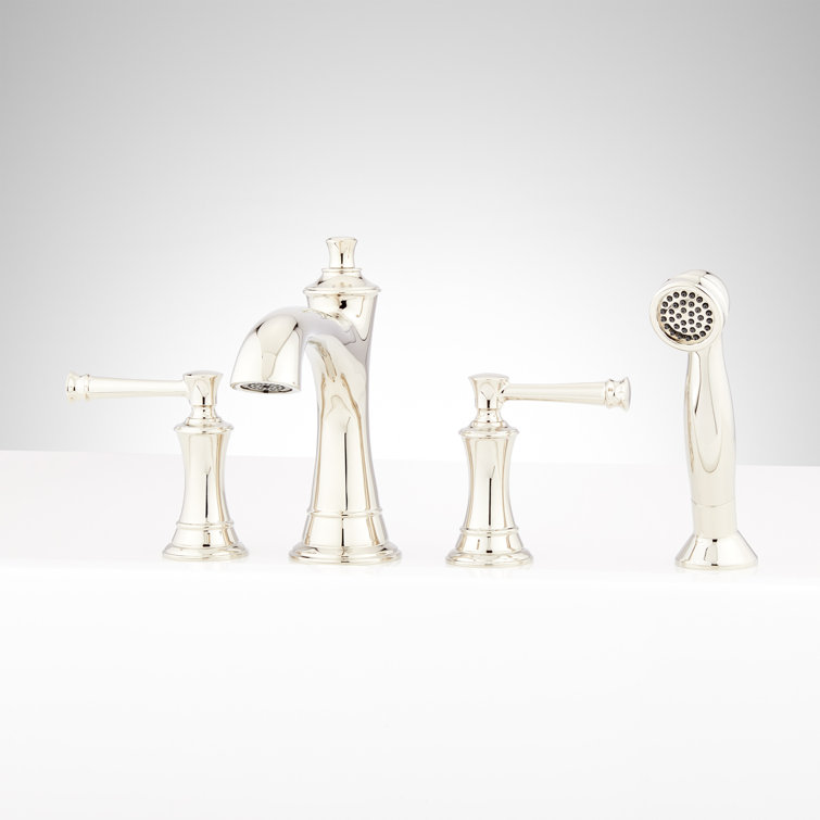 Beasley 4-Hole Roman Tub Filler And Hand Shower - With Rough-In Valve