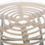 Table d'appoint d'extérieur avec verre brun