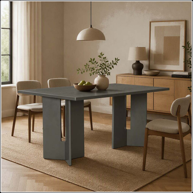 Table de salle à manger Farmhouse, Gris