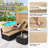 6 - Person Modular Patio Conversation Sets with Cushions-593161582