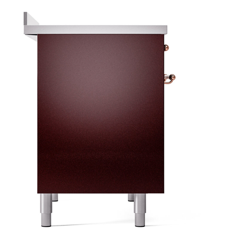 ILVE Nostalgie II 40 in Induction Range, Burgundy/Copper