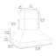 ZLINE 48 in. Wall Mount Outdoor Grill Hood (GOW1-48)
