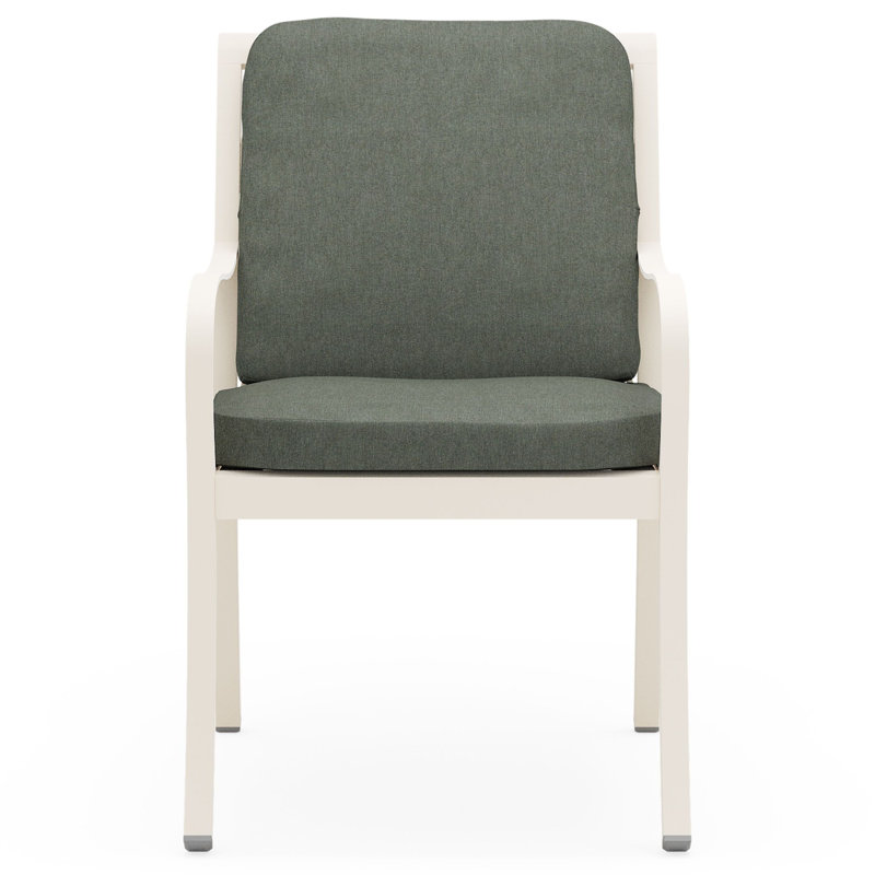 Scala Outdoor Dining Armchair, Canvas Spa, Graphite