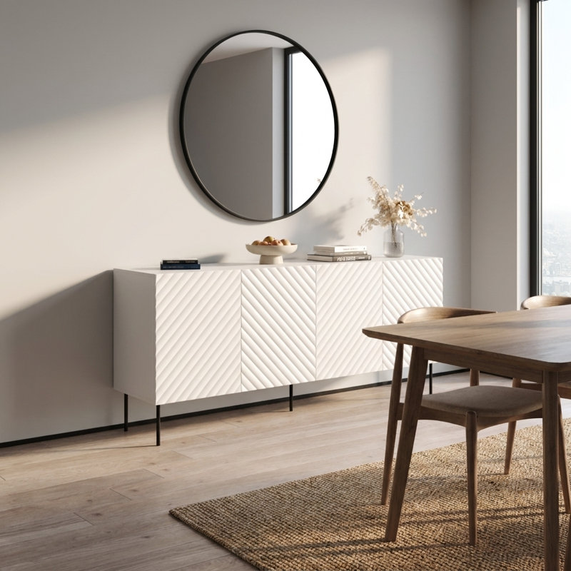 Onda 74.8" Sideboard with Matte Finish, White