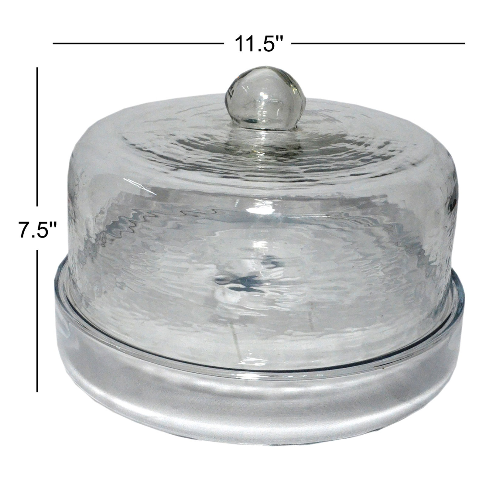 Heinrik Cake Stand, 7.5" x 11.5" x 11.5", Yellow