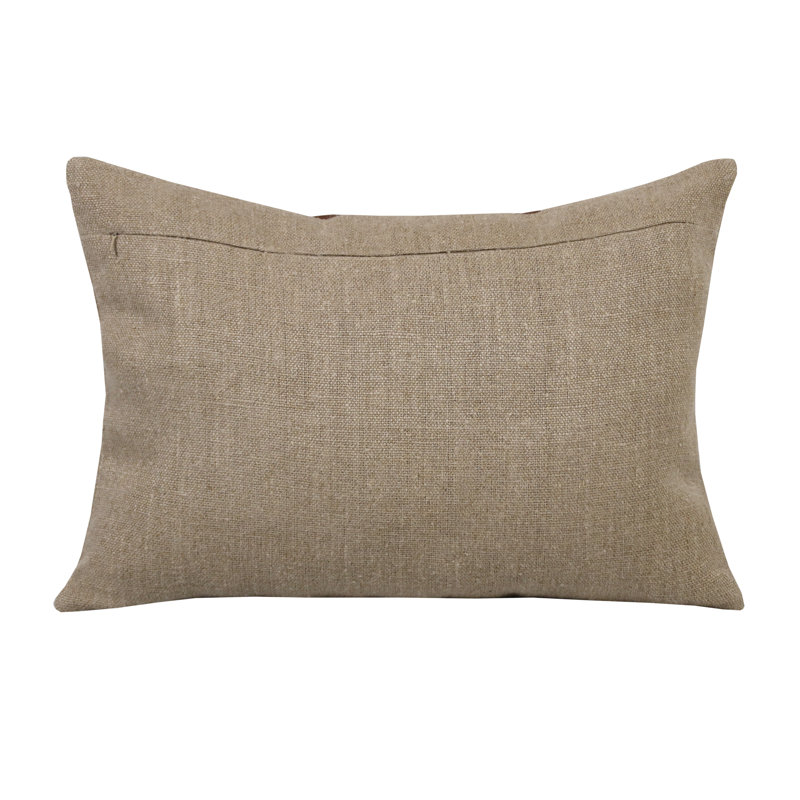 Striped Linen Throw Pillow, Polyester