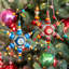 8'' Solid Glass Abstract Finial Ornament