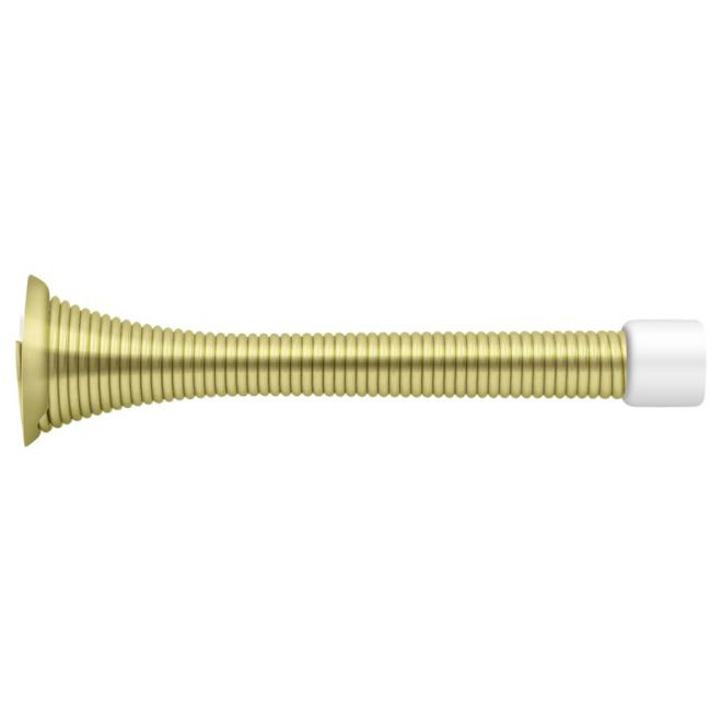 Deltana SDS375U3 3-3/4" Baseboard Door Bumper, HD, Steel in Polished Brass, Polished Brass