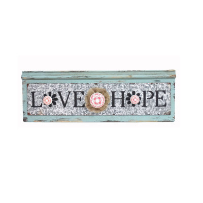 Décoration murale plaque d’espoir love