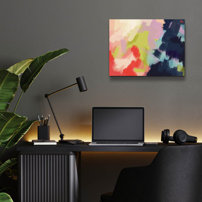  «Spring Showers 1» par Brittany Evans, art mural en verre acrylique, 16 po x 12 po