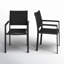 Chaises de salle à manger d'extérieur en aluminium avec filet à séchage rapide Pangea Home Aynura-1212240321