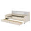 Lit plateforme simple tapissier avec tiroirs de rangement intégrés-1479150387