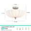 Plafonnier semi-encastré 3 lumières 15,74 po-1179769702