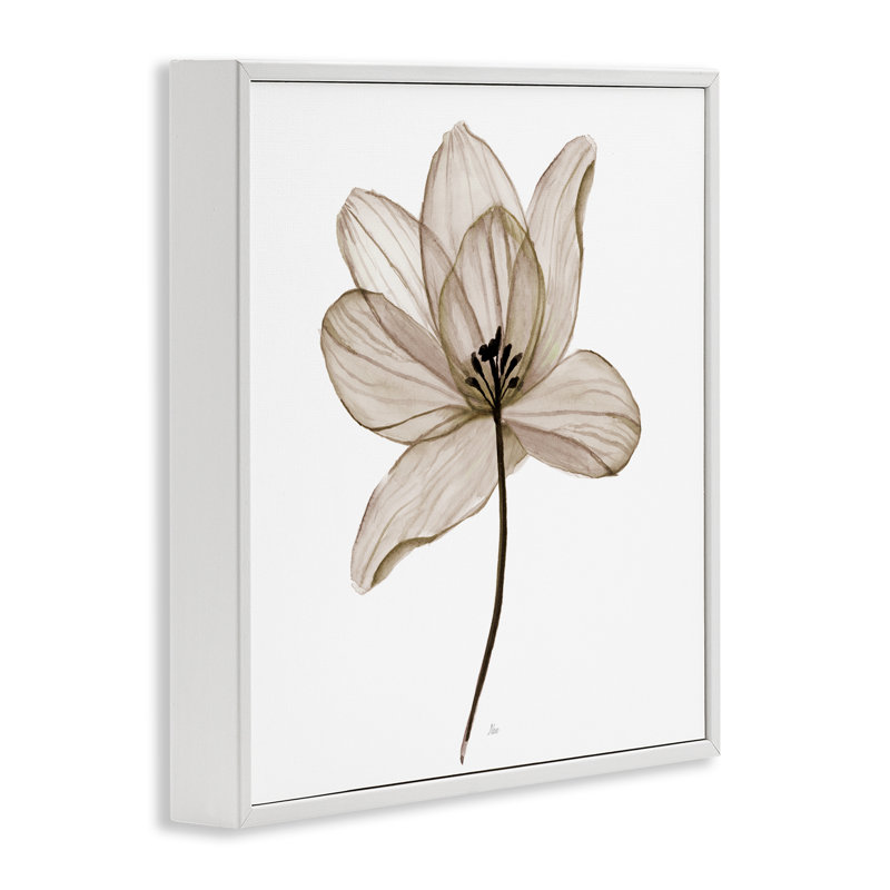 Art giclée encadrée par Beige, Estampe numérique encadrée blanc bord de mer, H 12 po x l 12 po