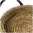 Mafalda Wooden Coiled Oval Decor Brown Tray with Black Metal Handles Set-1882662489