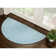 Rustica Farmhouse Handmade Braided Turquoise/White Area Rug