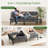 62.2" Upholstered Sleeper Sofa Bed Convertible Futon-590482491