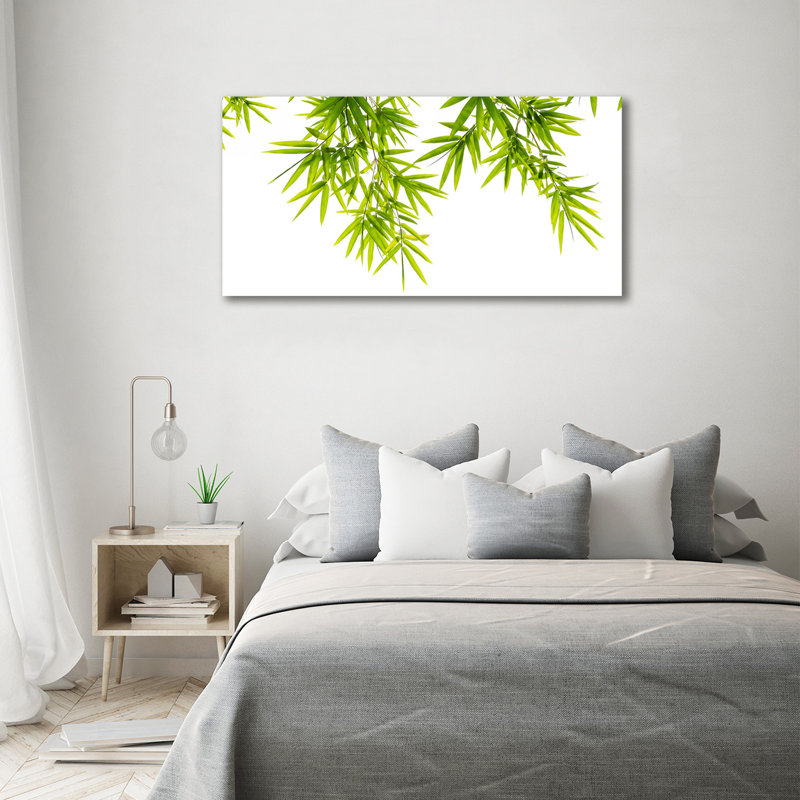 Bamboo Leaves - Wrapped Canvas Print