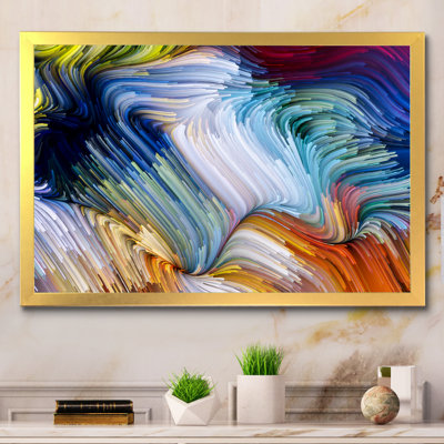 Vie de couleur liquide - Reproduction de photo sur toile