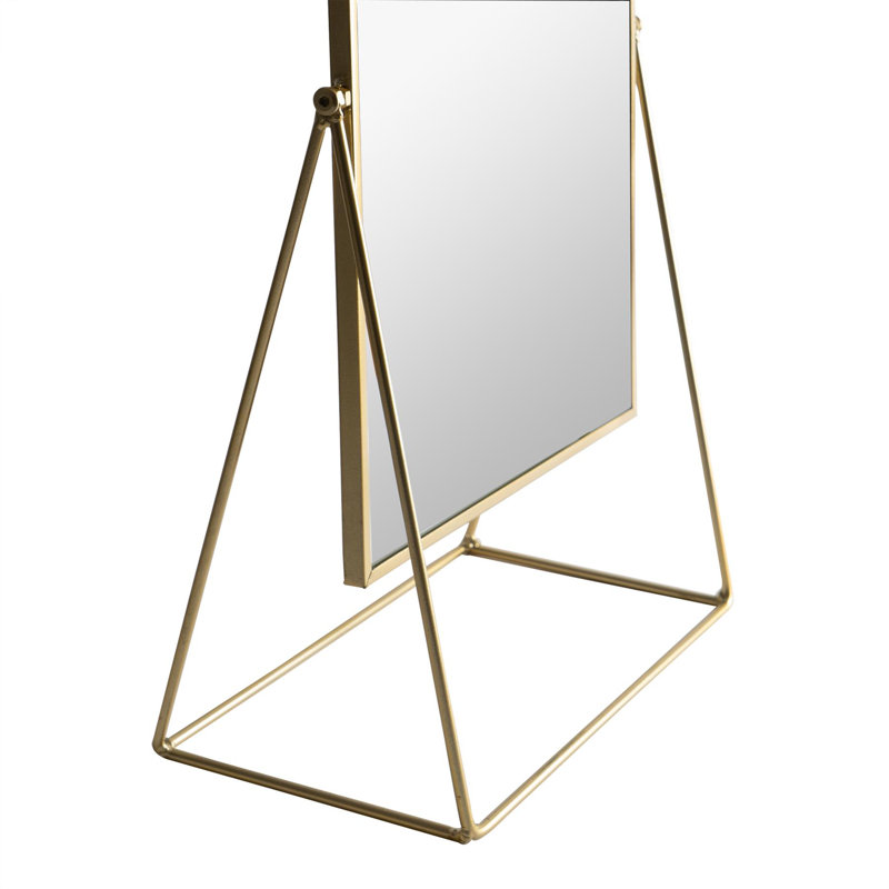 Harbour Housewares - Dressing Table Vanity Makeup Mirror - 32 x 50cm , 1, Black