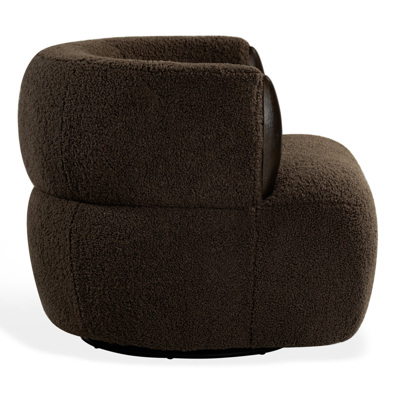 Fauteuil d'appoint Hailianne Teddy, Dark Brown