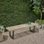 Banc d'extérieur en métal / bois-130374747