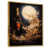 Toile avec cadre flottant or