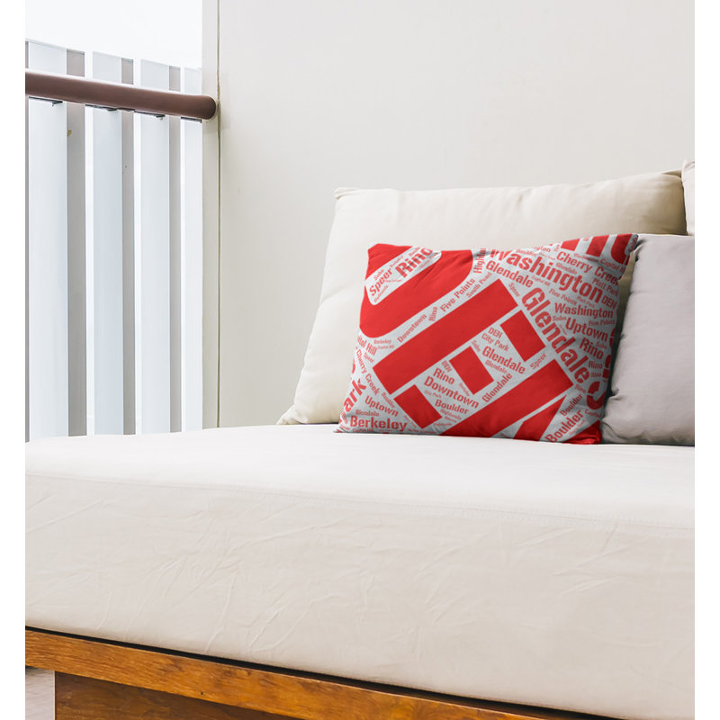 Coussin lombaire intérieur/extérieur denver, Rouge, Non