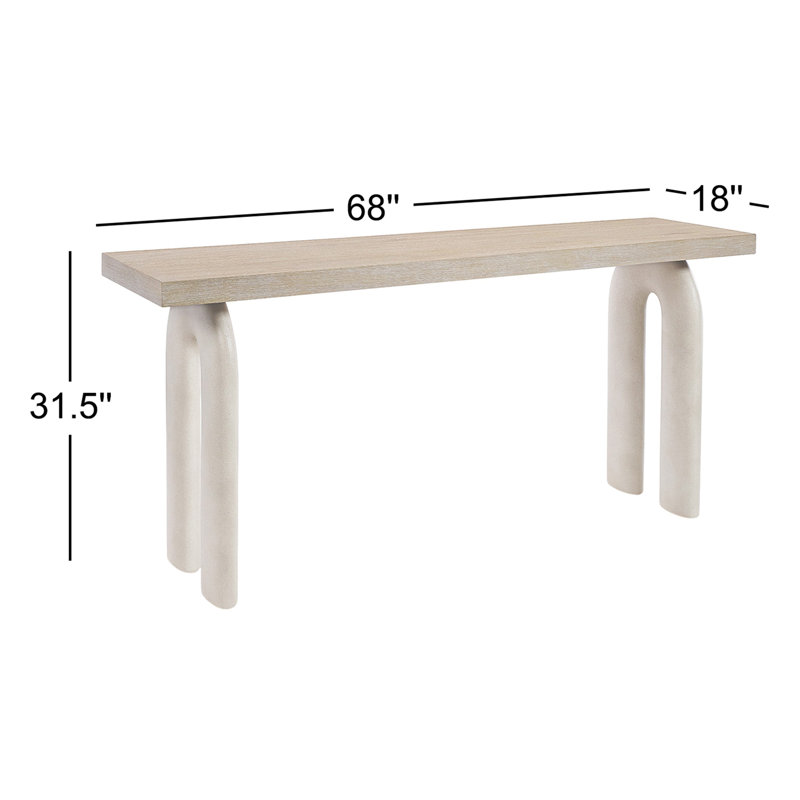 Bernhardt Antibes Arched Leg Console Table