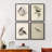 Vintage Animal Print X  Framed Print - Set of 4-115669300-115669303