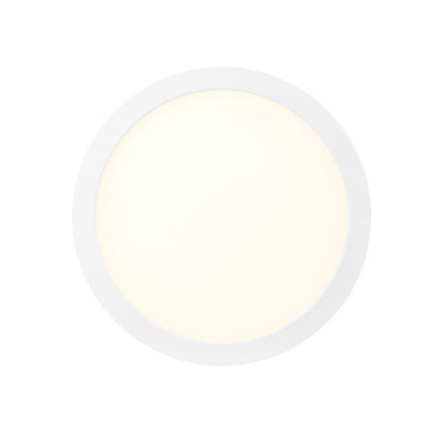 Modern Round Low-Profile Integrated LED Flush Mount