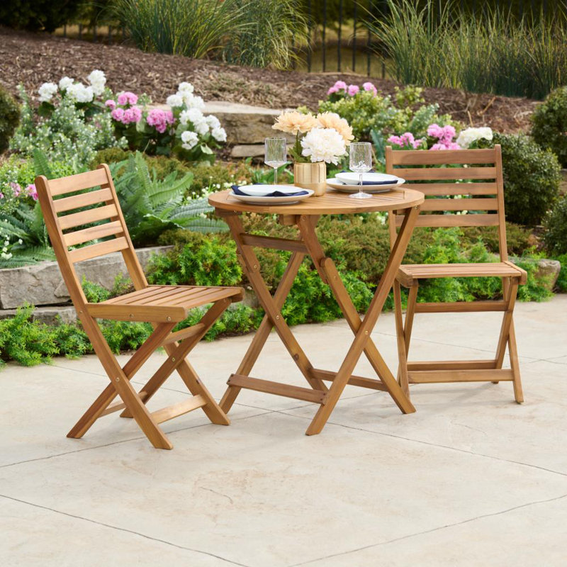 Table bistro d'extérieur circulaire L 27,5 po x l 27,5 po Gaggiano