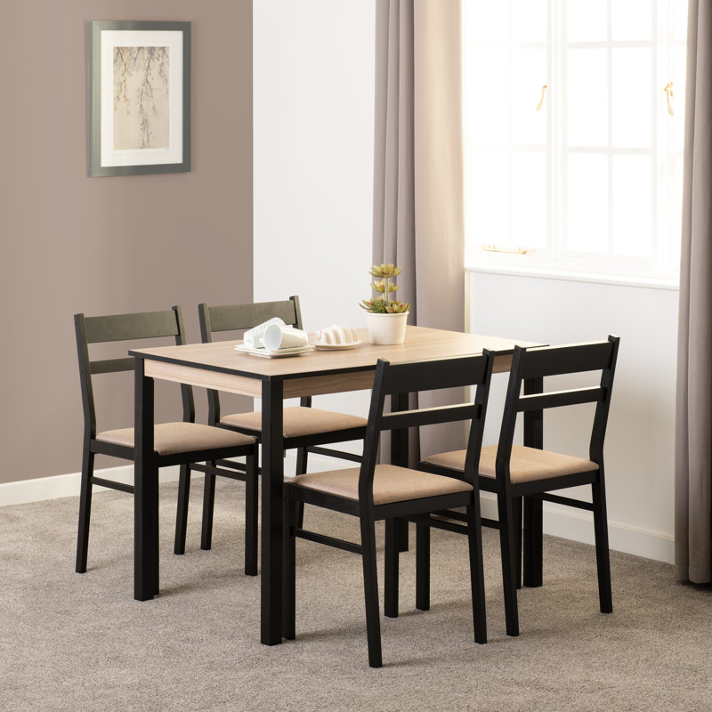 Banham 4 - Person Dining Set, Light Brown