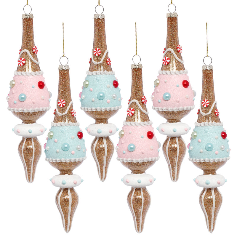 Pastel Finial Ornament, 9 Inches