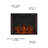Vadstena TV Stand Fireplace for TVs up to 58" Fireplace-1823123635