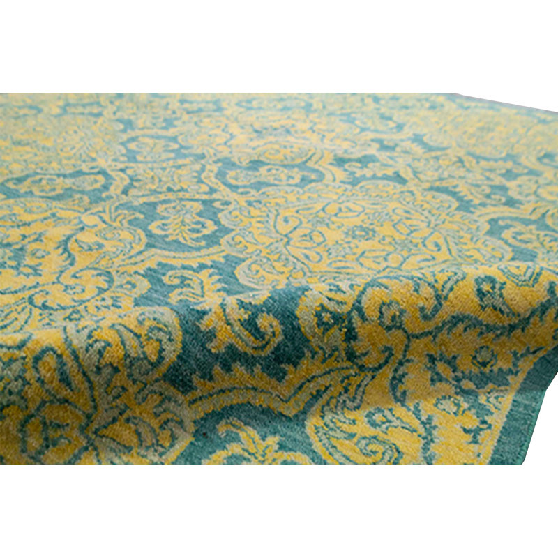 Wool Damask Area Rug