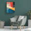 «Tom Quartermaine», impression sur toile à motifs géométriques colorés-613311958