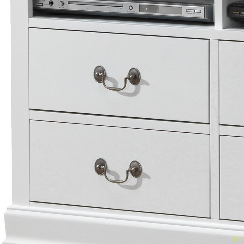 Charmante unité de rangement multimédia, Blanc