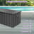 Outdoor and Indoor Metal Storage Deck Box with Lock and Wheels-113420284