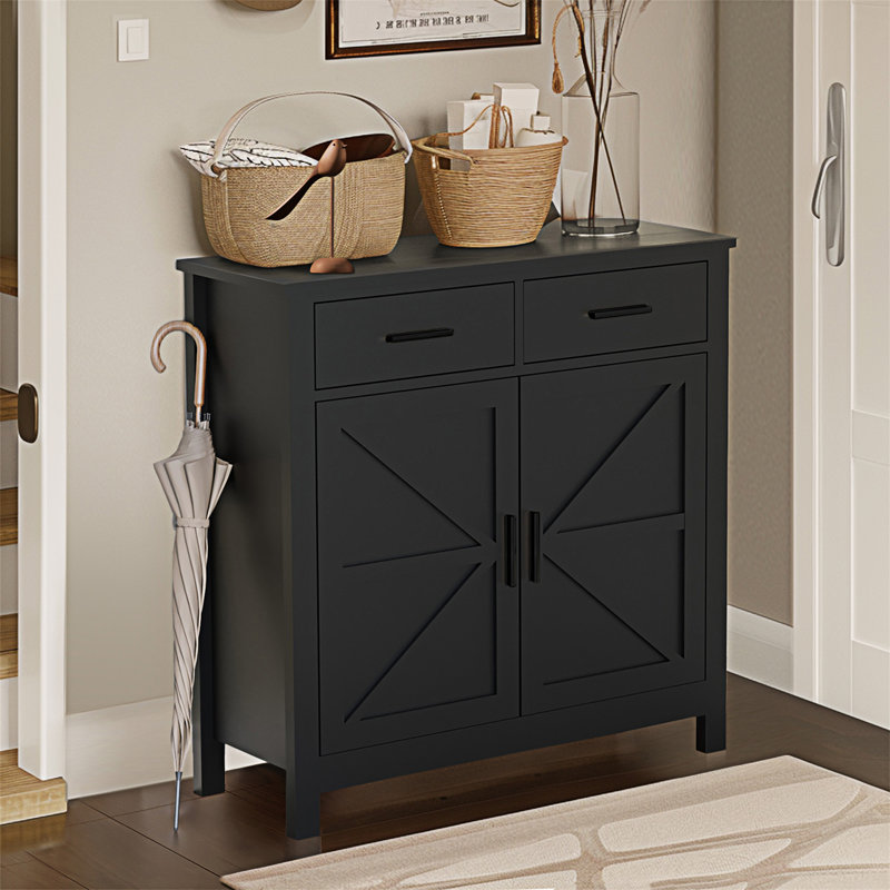 Kitchen Storage Cabinet, Black