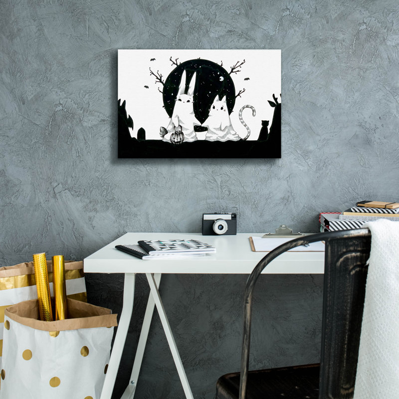 «Sœurs fantômes» par Avery Multe, H 12 po x l 18 po x P 0,75 po