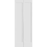 Primed 1 Panel Shaker Bi-Fold Door
