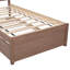 Structure de lit plateforme simple en bois de conception moderne avec lit gigogne, peu encombrante et durable pour divers styles de pièces.