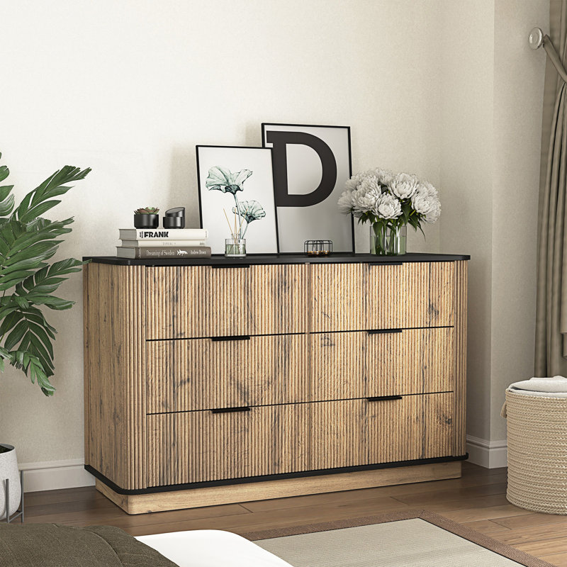 Modern Multi-Functional Six-Drawer Cabinet, Living Room Cabinet