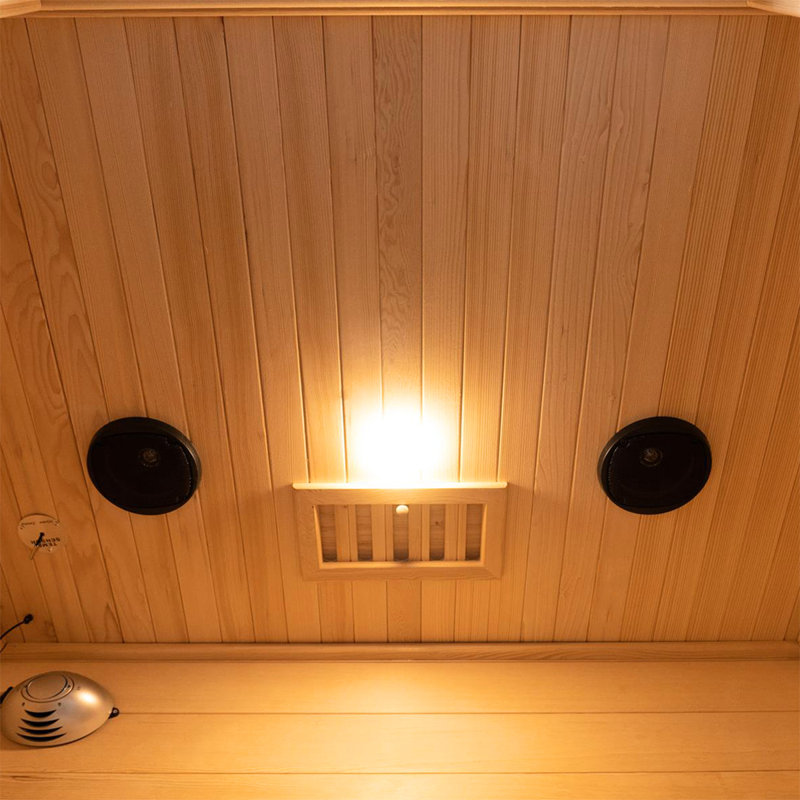 Vidalux Carbon Saunas FAR Infrared Sauna with Remote Control in Hemlock, 2
