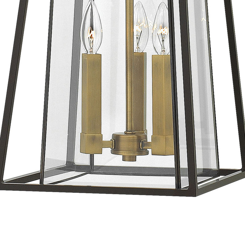 Walker 3-Light Outdoor Hanging Lantern, Buckeye Bronze