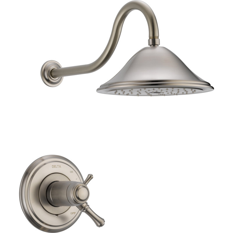 Garniture de paroi de douche 7 po Cassidy ™, Acier inoxydable Brilliance