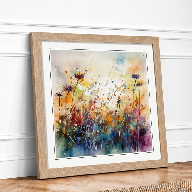 Meadow No.4 - Framed Print, Oak